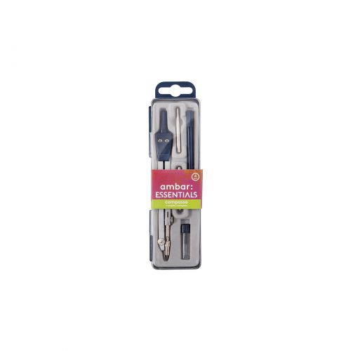 Compasso Escolar 4 Pcs , Ambar , 6160200830016 , 5601199188583